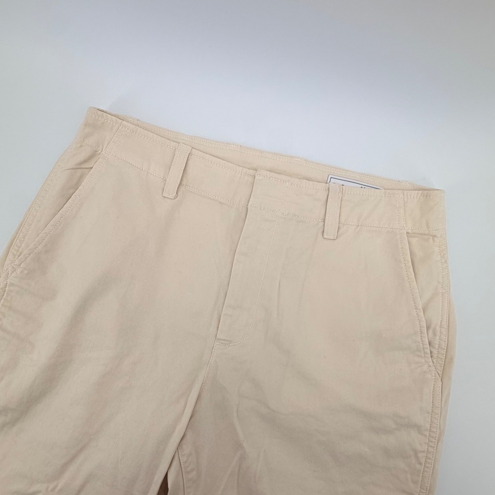 Gap Downtown Khaki Pants Womens‎ 8 Tall Beige Tan Stretch Chino Trousers